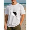 Taglie europee Linea geometrica minimalista Giunzione Stampa semicircolare Top casual sportivo comodo e traspirante