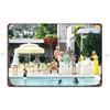 Pool Side Party Metal Sign Party Plaques Garage Cinema Iron Tin Sign Poster