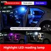 For Peugeot 307 2000-2014 10Pcs LED Interior Reading Light Trunk Plate Bulb Kit Hatchback Saloon Signal Lamp Car Lights