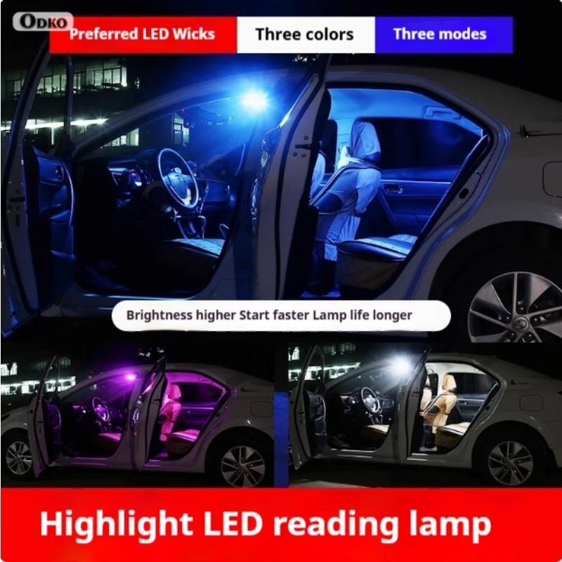 For Peugeot 307 2000-2014 10Pcs LED Interior Reading Light Trunk Plate Bulb Kit Hatchback Saloon Signal Lamp Car Lights