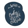 Inkdotpot Real Gold Foil Baby It's Cold Outside Baby Shower Tags Favor Hang Paper Tags 100