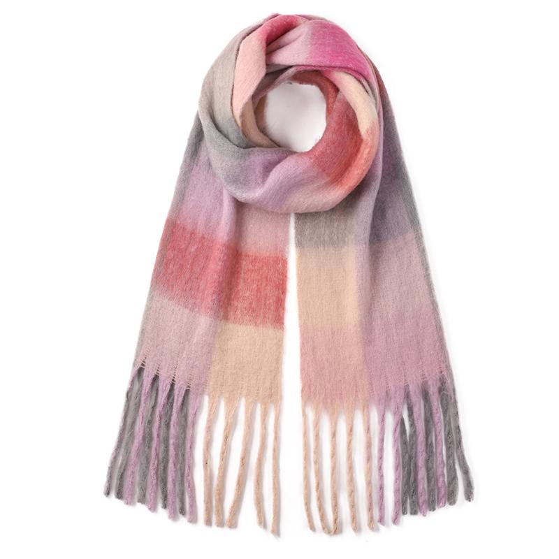 Korean Style Winter Thick Warm Scarf Women Cashmere Shawl and Wraps Pashmina Neckerchief Bufanda Female Long Tessel Echarpe 2025