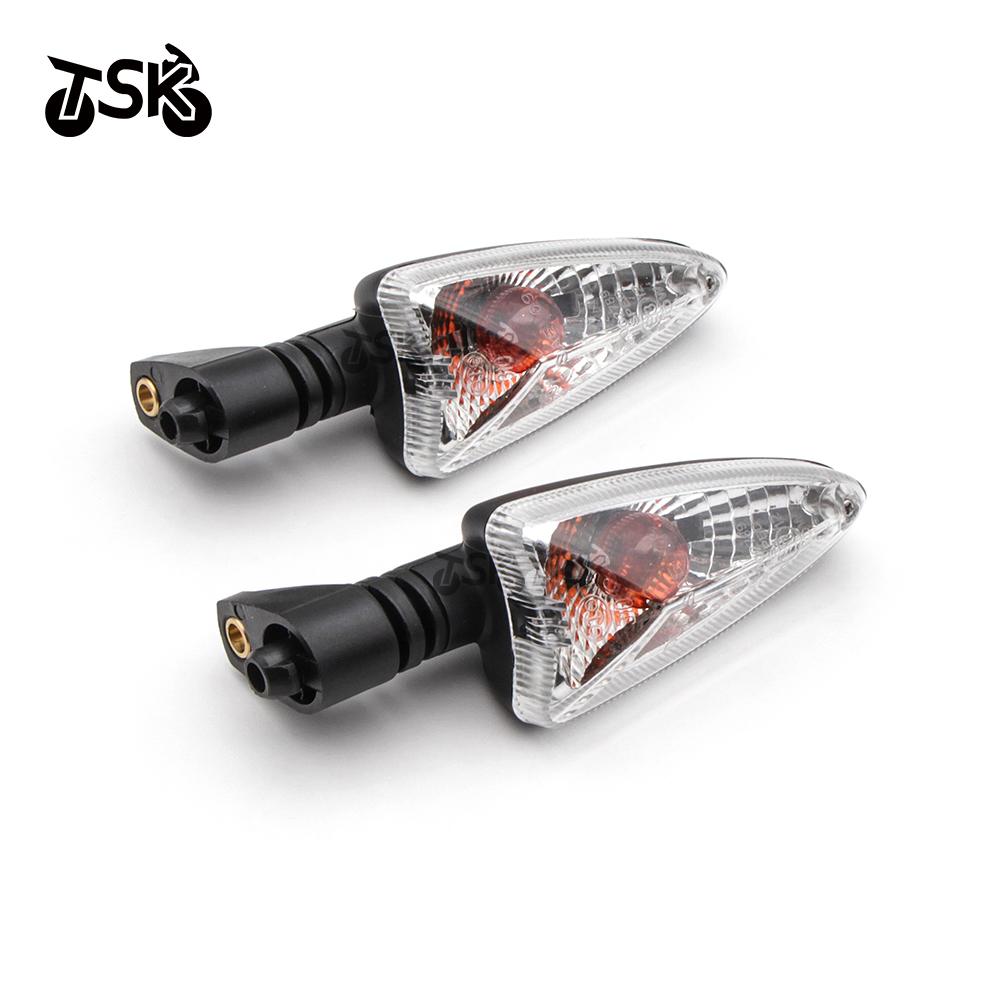1 Pair Smoke or Clear Motorcycle Turn Signal Light Lamp Indicator For Triumph Daytona 675R 2011-2015 Tiger 800XC 2011-2015