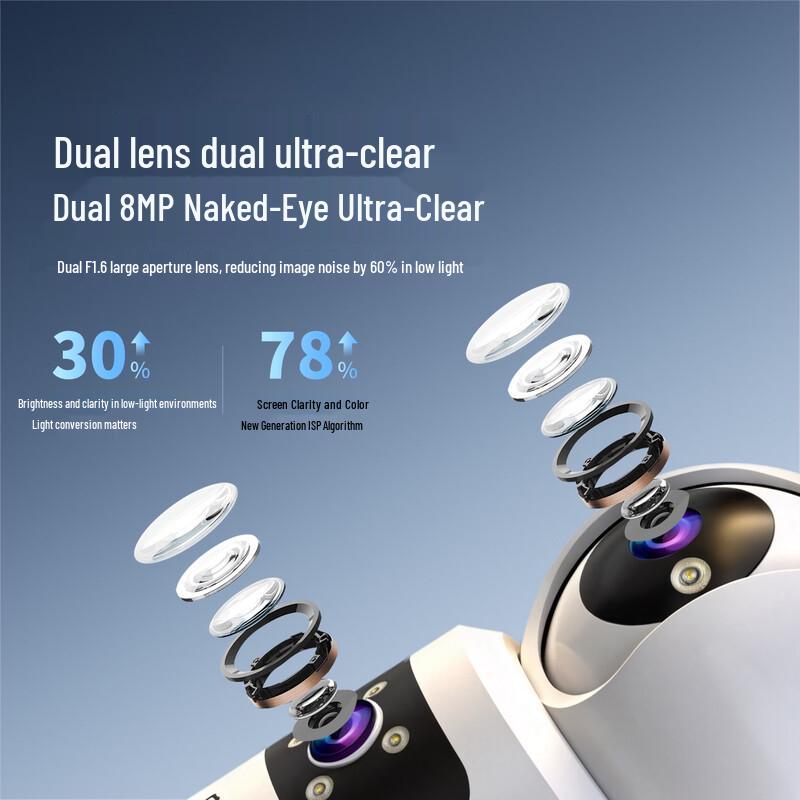 An Ye Dual-Lens 16MP 360° Indoor Security Camera (CN version)