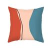 Office Living Room Home Pillowcase Morandi Geometric Leaf Print Pillowcase Car Ornaments