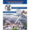 Aquarium Gravel Cleaner Vacuum Fish Tank Vacuum Cleaner Tools for Aquarium Water Changer with Aquarium Thermometers Fish Net Kit Use for Fish Tank