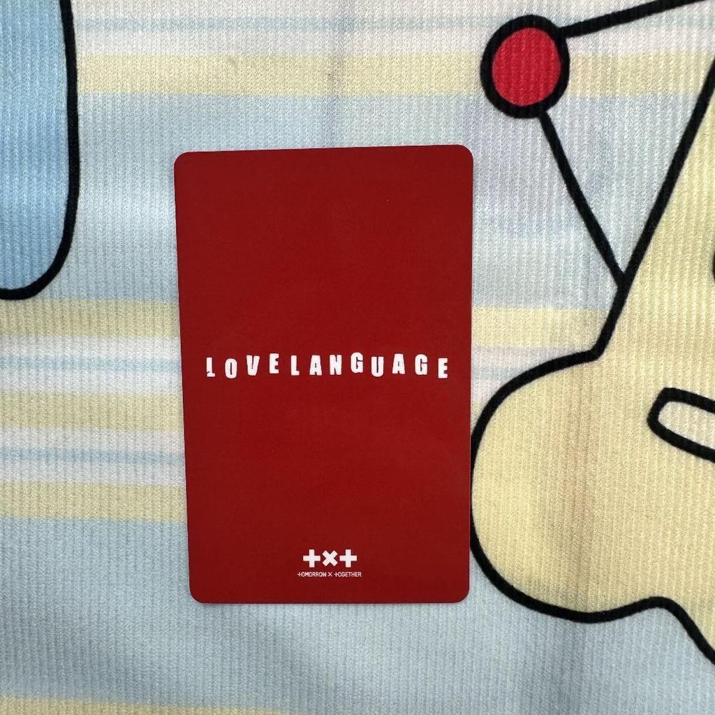 [USED] txt love language line music beomgyu trading card