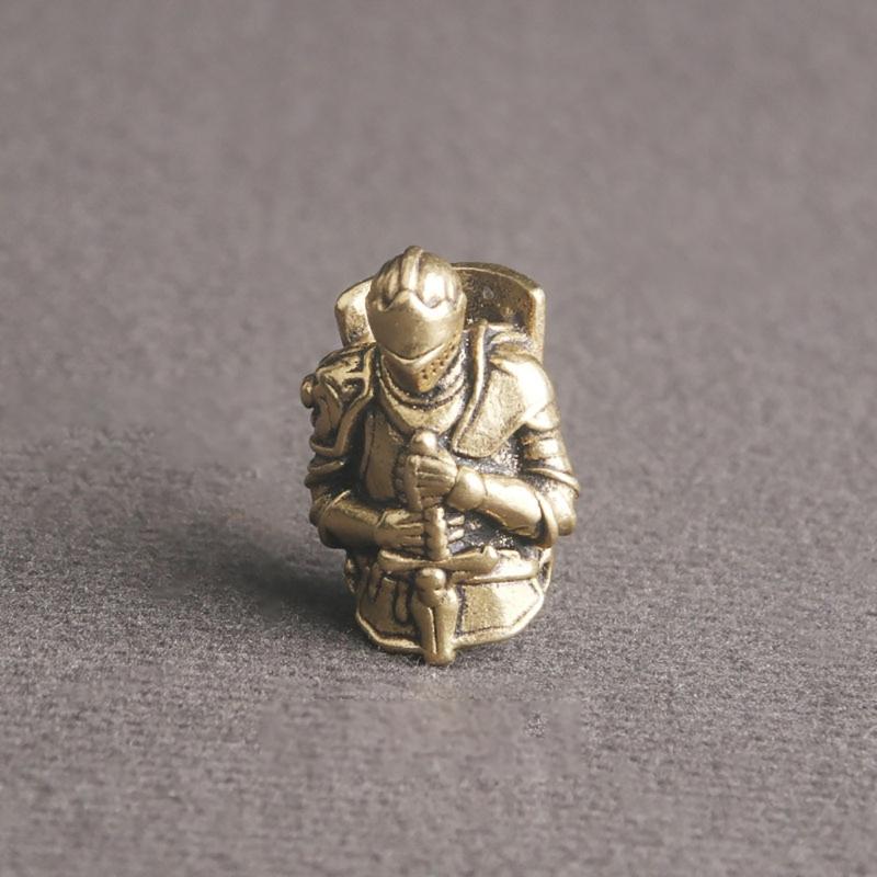 Broadswords Knights Knife Lanyard Bead DIY Brass Paracord Bead Vintage Knights Parachute Cord Beads for Bracelet Pendant
