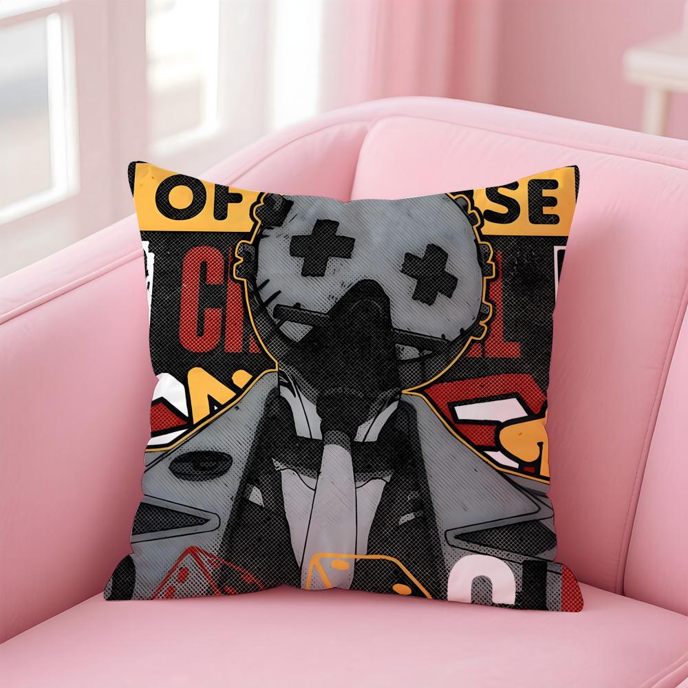 manga gritty GGachiakuta Cushion Cover Pillowcase Short Plush Invisible zipper Room Sofa Cushion Cover