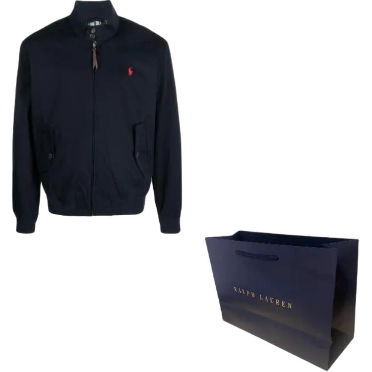 Polo Ralph Lauren Embroidered-logo Lined Windbreaker Navy Blue 710911790-003