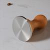 304 Stainless Steel Coffee Tamper Beech Wood Handle Espresso Coffee Hammer Stainless Steel Base Barista Tools 51/53/58mm