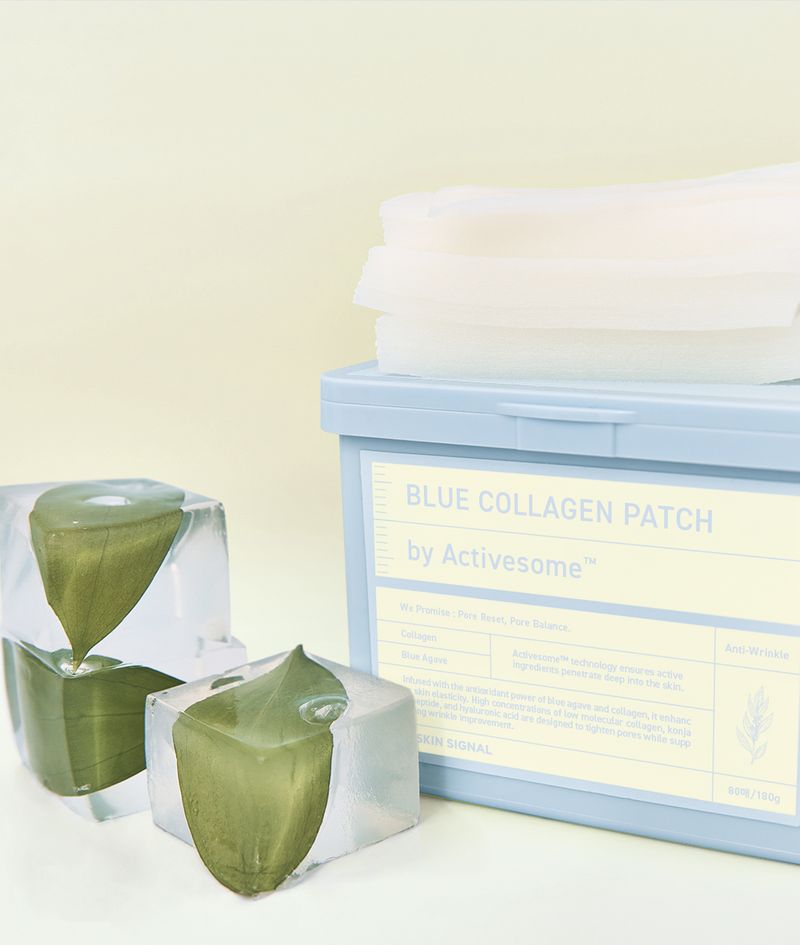 Blue Collagen Patch 80 Sheets, 180g (Functional for pore depth improvement / wrinkle improvement)