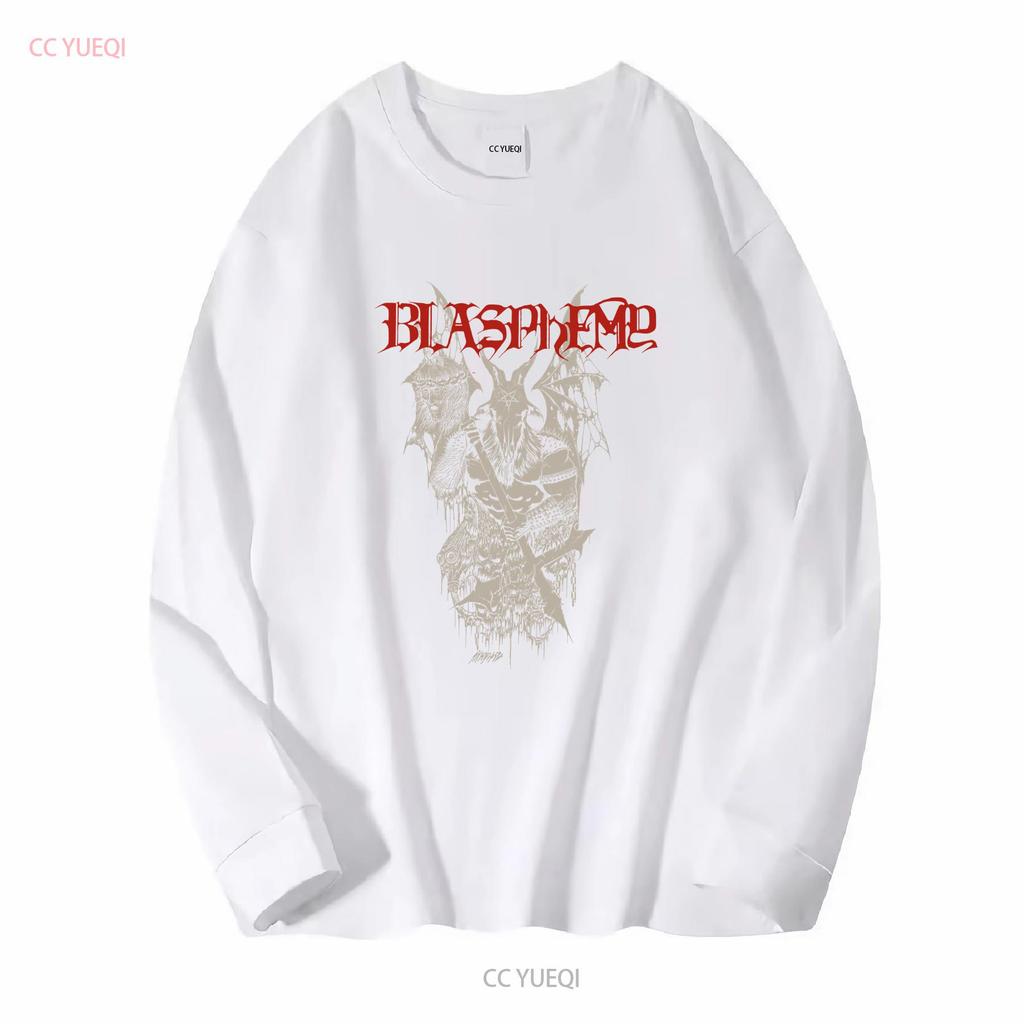 Blasphemy Black Metal Band T Shirt Fullsize S 5XL vintage Washed designer clothes Unisex homme fashion Top For Everyday Wear
