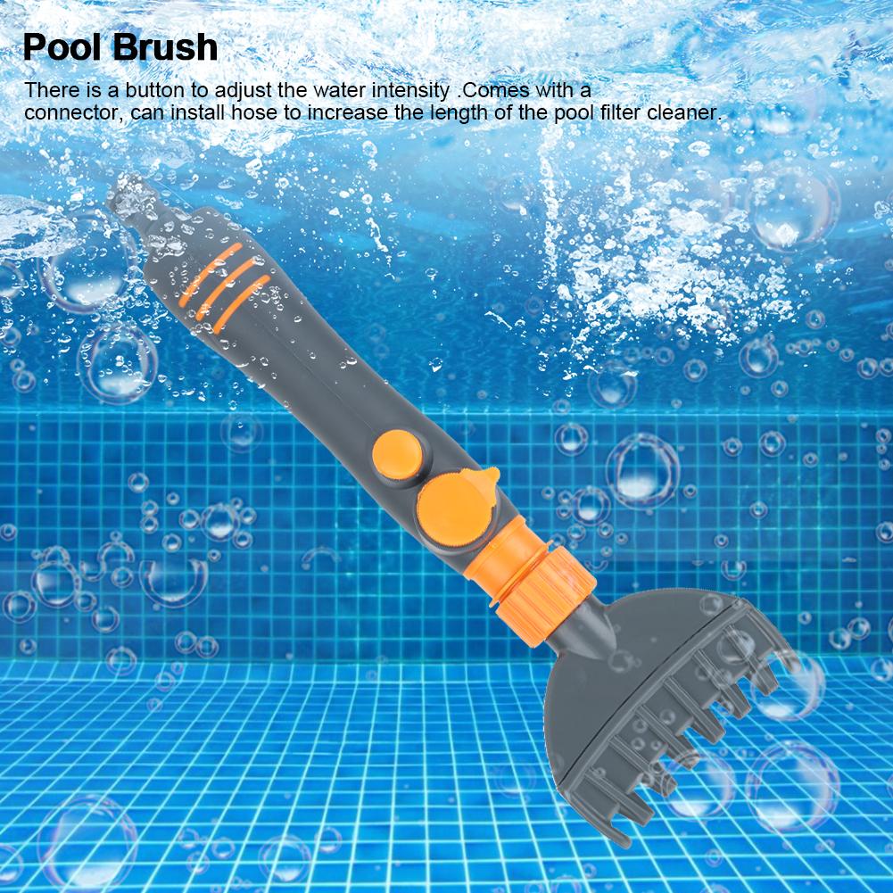 Handheld Water Cleaner Filter Dust Dirt Remover Cleaning Brush Tool for Swimming Pool    less than br more than