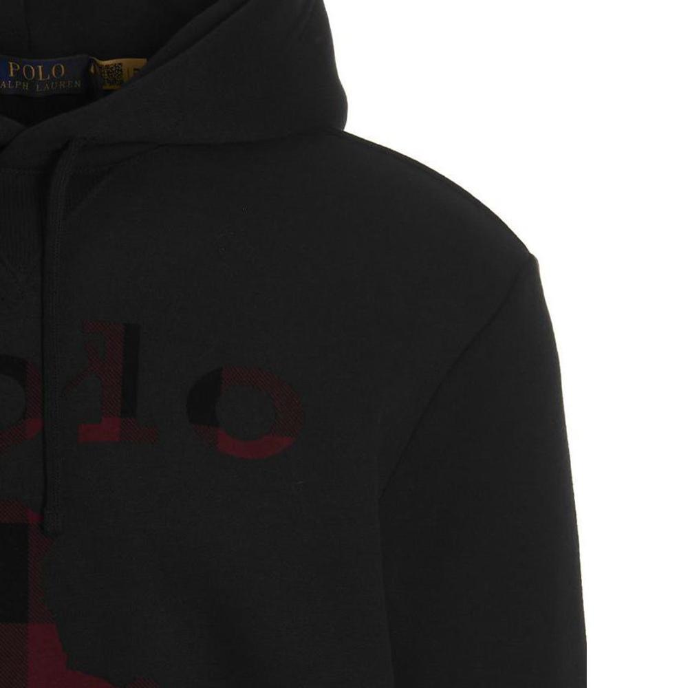Polo Ralph Lauren FW22 Logo Print Casual Hoodie Men Hoodies Black 710881816-001