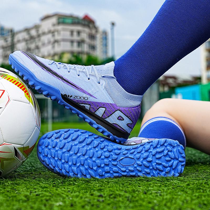 

New Men Futsal Indoor Training Kids Football Boots Cleats Soccer Shoes Sport Match TF/FG Grass Ankle Hot-selling High-quality 45