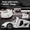 1/32 Alloy Die-cast Koenigsegg JESKO Sports Car Model Sound and Light Return Belt Base Ornament Children's Toys Birthday Gift