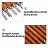 12Pcs Professional Wood Carving Hand Chisel Tool Kit Woodworking Gouges Knife Craft Set Carpenter