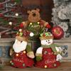 Christmas Santa/Snowman/Elk Gifts Bags Thickened Felt Material,With Zipper Design Reusable Christmas Gift Bags For Apples/Candie