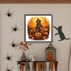 40x40cm Halloween Pumpkin Skull 5D DIY Full Drill Round Diamond Painting Kit