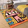 Multiple Sizes Colorful Cartoon Cat Artwork Carpet for Living Room Bedroom Sofa Home Decor Rus Non-slip Floor Mat Luxury Gift