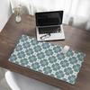 Anti-slip Desk Mat with Retro Floral Print 90x45 cm