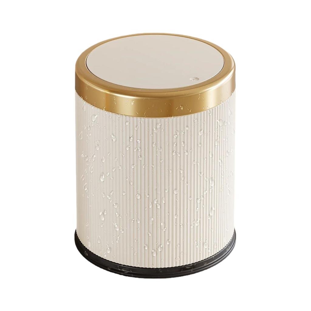 Stylish Motions Sensor Trash Can Beige Clean And Tidy Sensor Can Touchless Lid Enjoy 13 Goodbye To Manual Easy