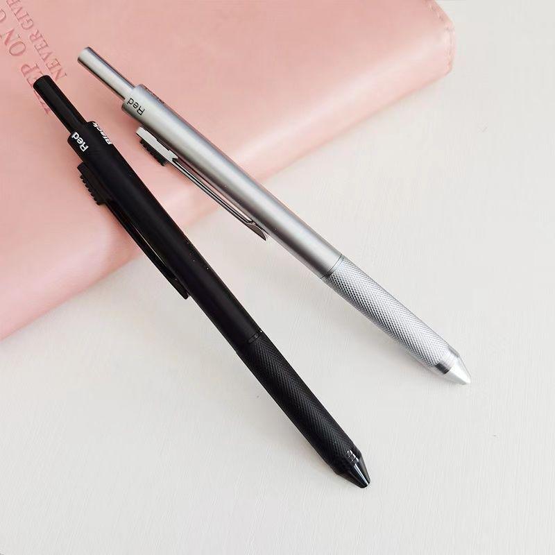 Stylo Métallique Multifonction à Capteur de Gravité: Stylo à bille Rouge, Noir, Bleu + Stylo Mécanique, Stylo Multi-Couleurs Affaires 4-en-1
