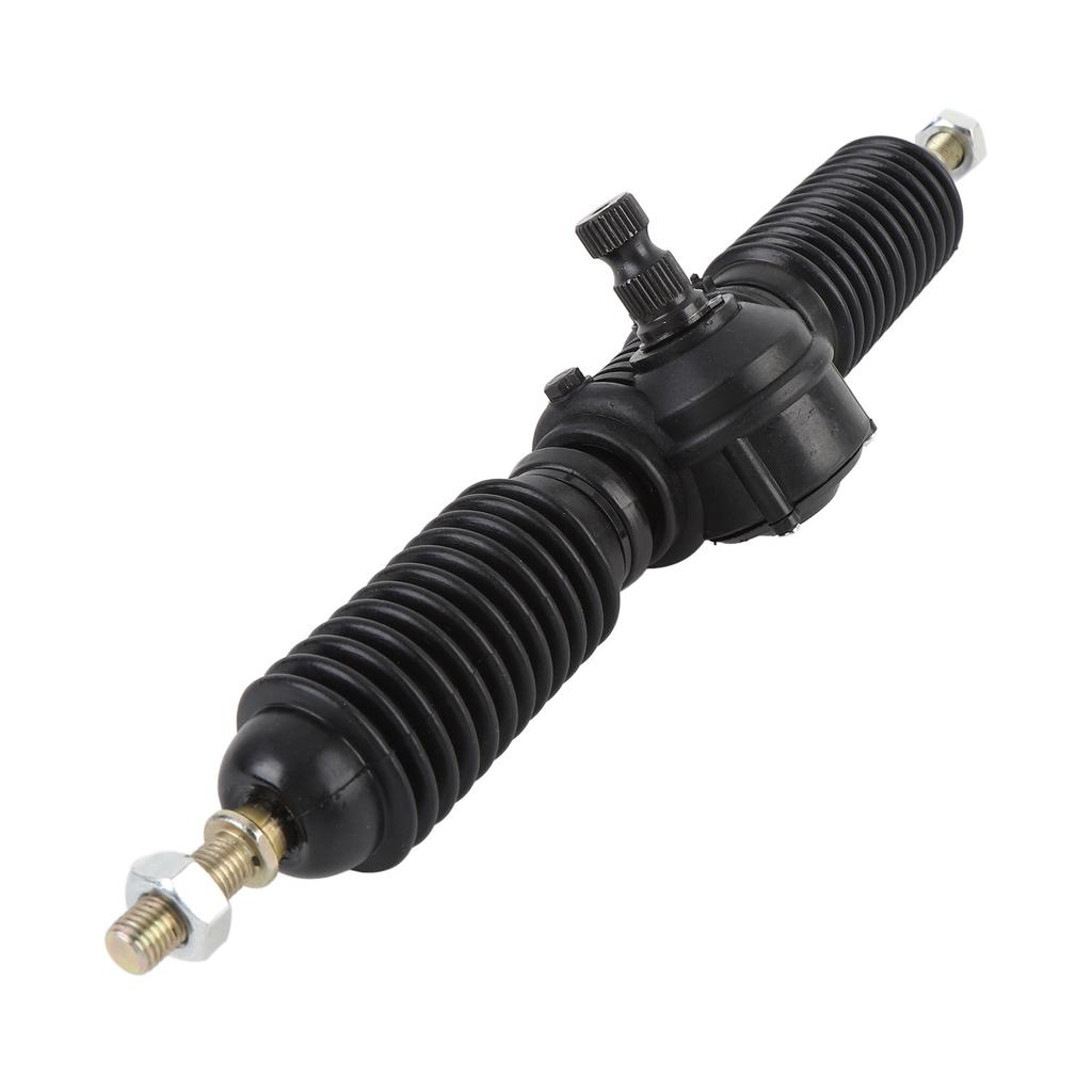 30T 14mm 330mm Steering Rack and Pinion Assembly Steel Alloy Dust Proof Sleeve for DIY Go Kart ATV UTV Quad