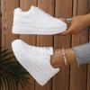 Large Size Small White Shoes Female 2025 Spring and Autumn New Thick Bottom Ladies Casual Sneakers