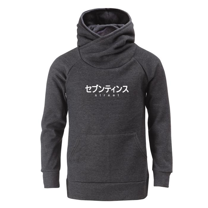 Seventeens Japan Font Warmer Hoodie Charcoal Gray/2Xl