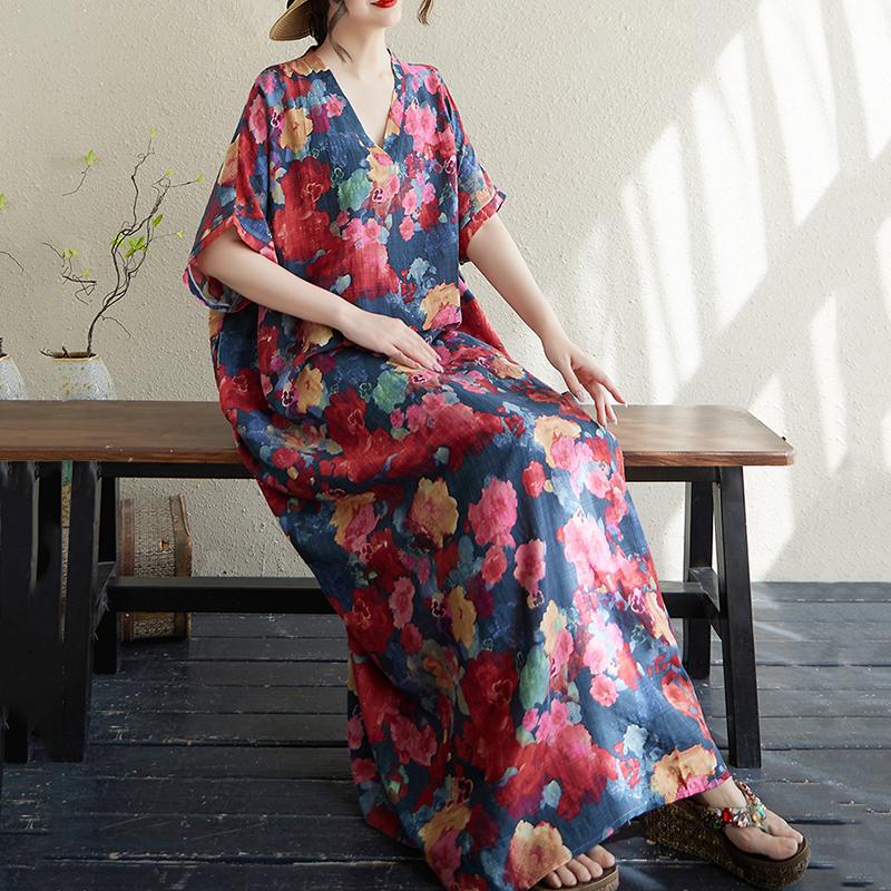 XITAO Print Casual Half Sleeve Dress ZMY1111