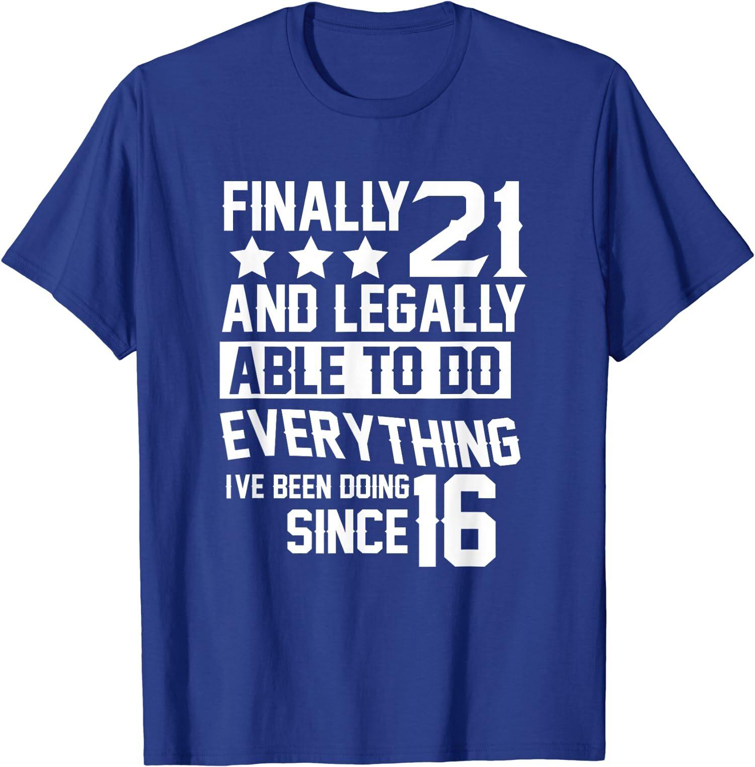 21 Years Old - 21st Birthday Party T-Shirt S разноцветный