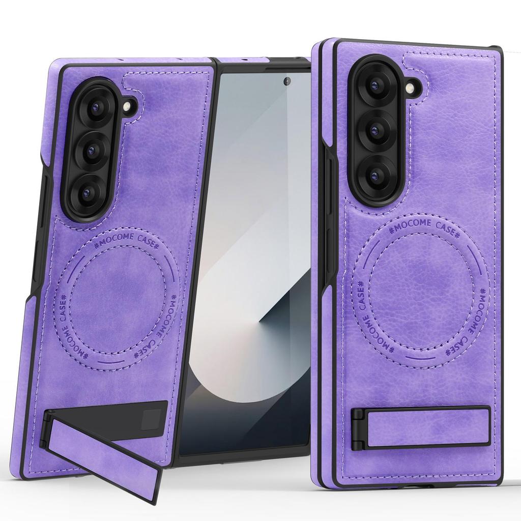 Crystal Shield Leather Magnetic Stand Case for Samsung Z Fold7 - Full Coverage, Drop-Proof Protection