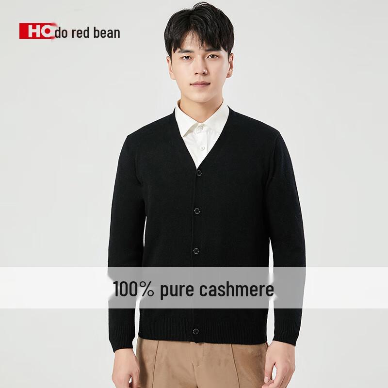 Men's 100% Pure Cashmere V-Neck Cardigan Sweater