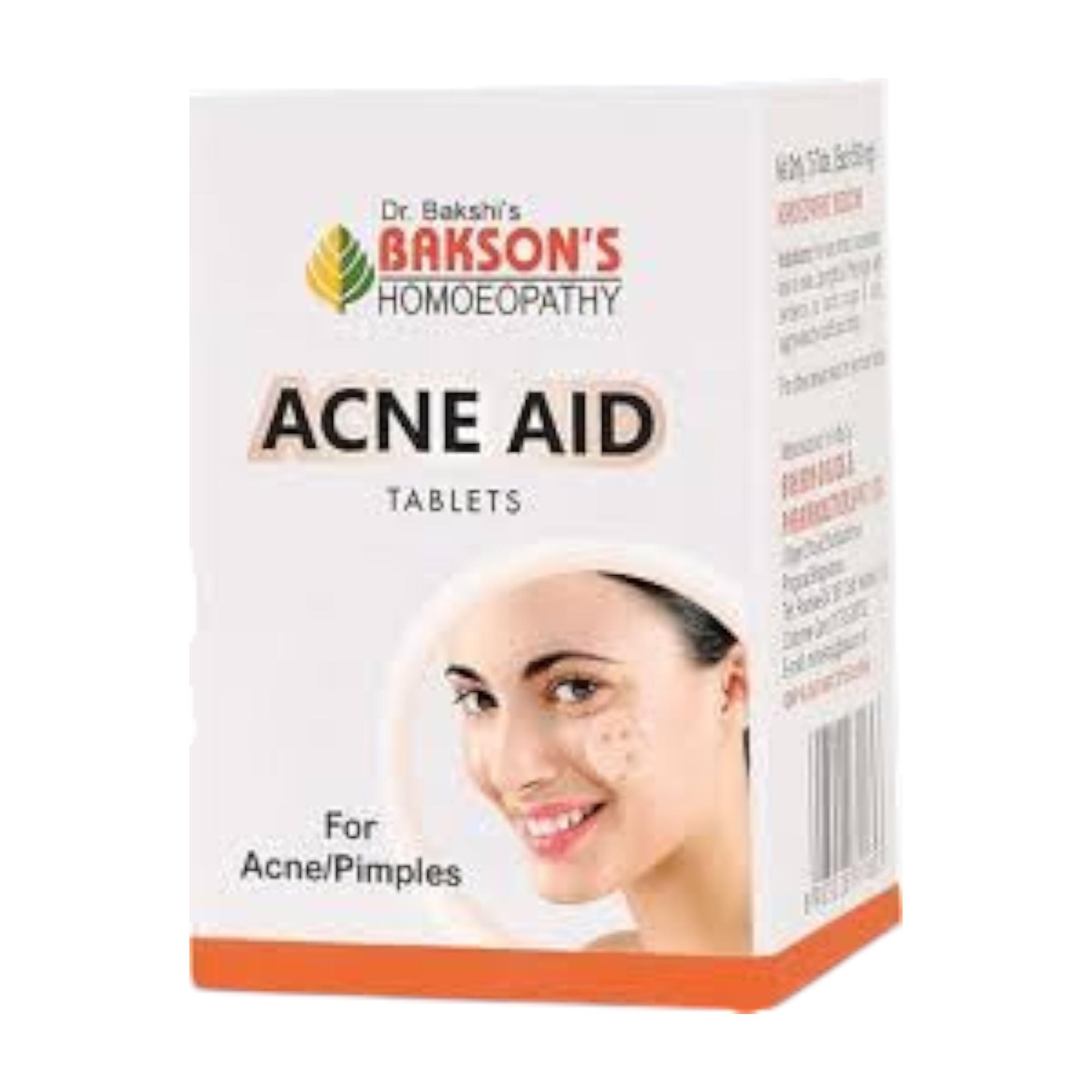 Bakson Acne Aid Tablets 75X2 Pack | Homeopathy Skin Care for Acne, Freckles, Blemish Control