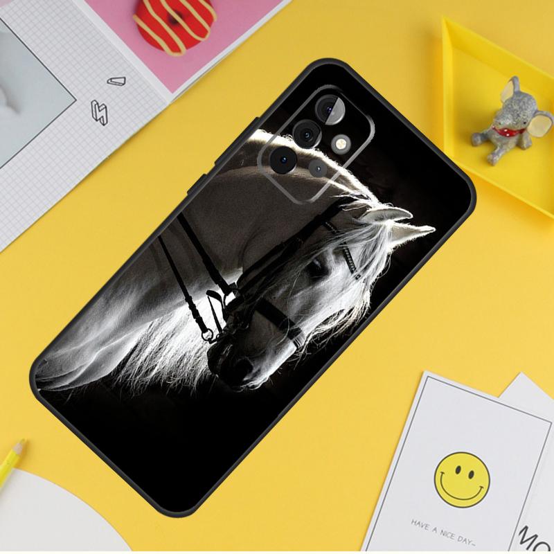 

Черный Белый Лошадь Чехол Для Samsung Galaxy A54 A34 A14 A13 A33 A53 A12 A32 A52 A71 A51 A15 A25 A35 A55 Чехол Samsung A53 5G