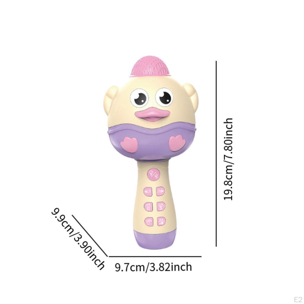 Kids Toy Cartoon Small Compact Mic Music Toys for Toddlers Picnic Shower