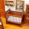 Dollhouse Miniature Furniture Set For Kids Room With Wooden Bed And Mattress