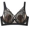 French Lace Crystal Cup Rabbit Ear Bra Soft Steel Ring Adjustment Sexy Push-up Ultra-thin Large Chest Small Underwear