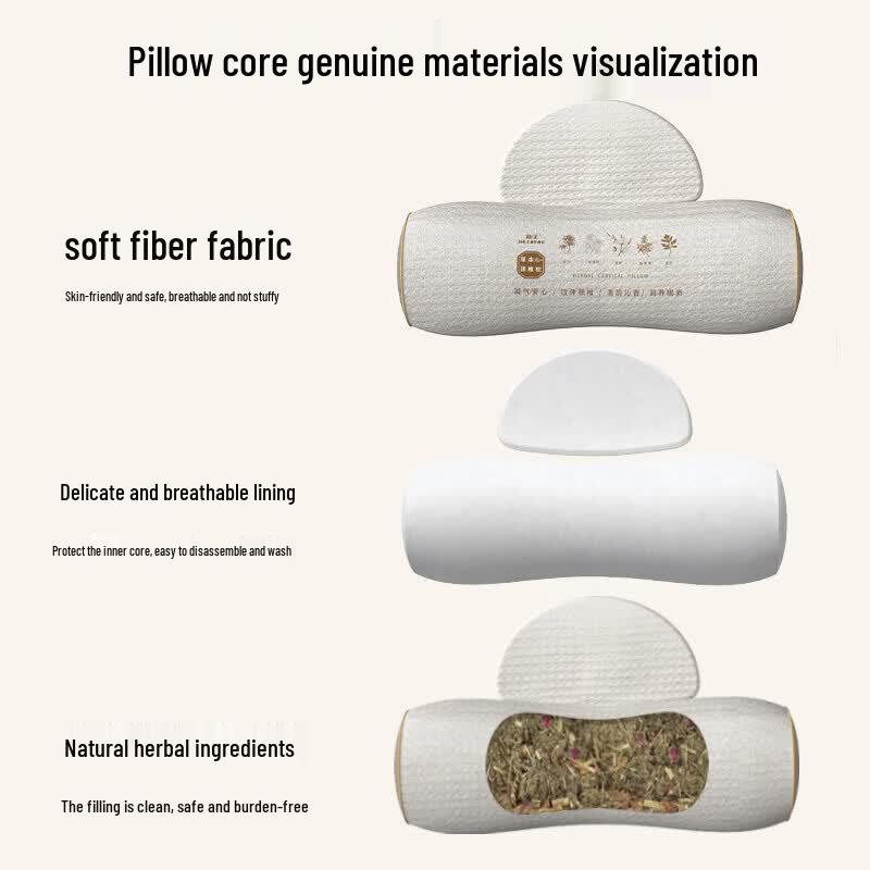 HEZHENG Herbal Ergonomic Cervical Memory Pillow