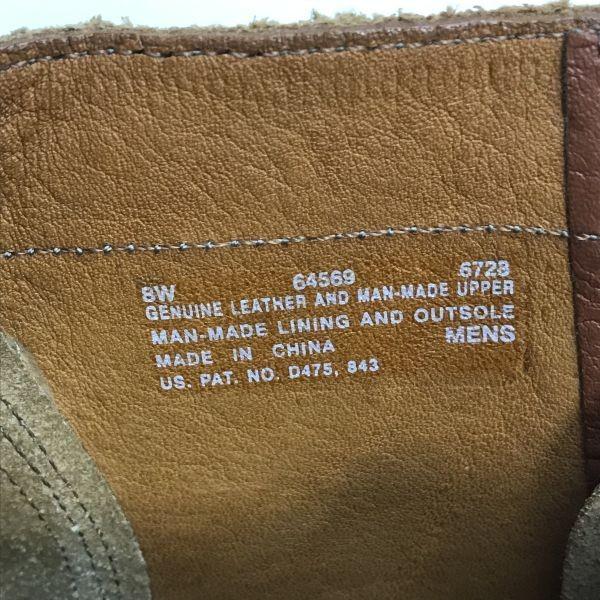 Timberland Leather 9-Hole Lace-Up Work Boots Brown Size 8 (26.0cm) Men’s(USED)