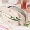 3 Layers Pencil Case Large Capacity Pen Bag Kawai Simple Style Pencil Pouch School Office Stationery Organizer Supplies