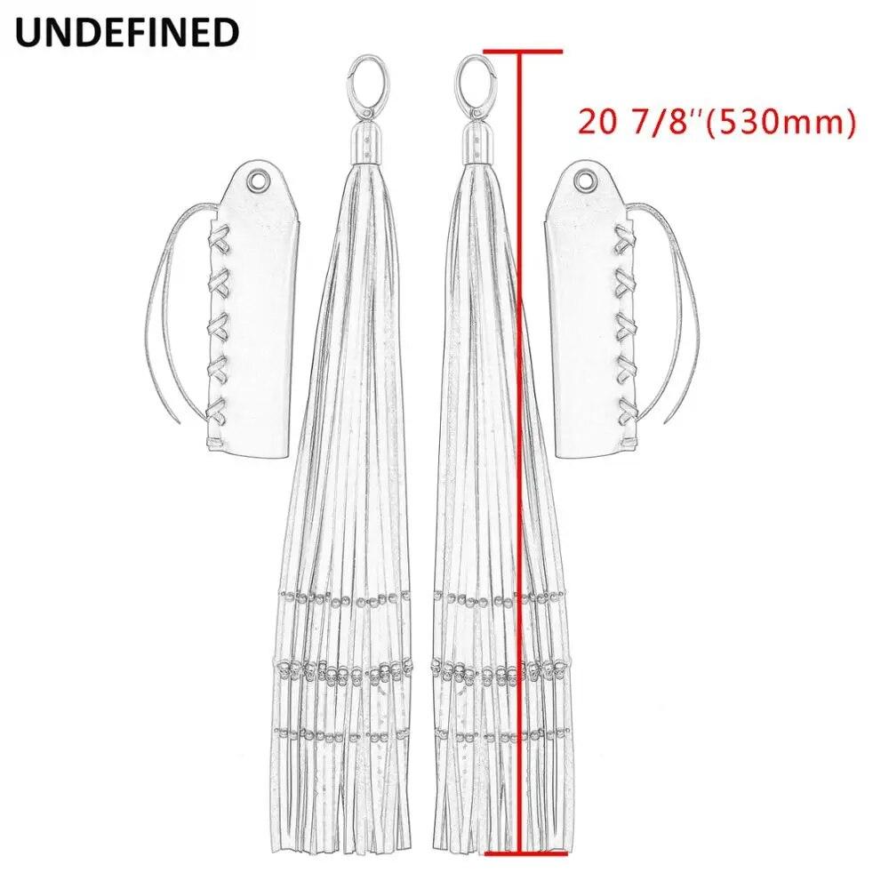 22/25mm motocyklové rukojeti Kožené kryty s třásněmi pro Harley Indian Honda Shadow Chief Classic Cafe Rcaer Custom Old School