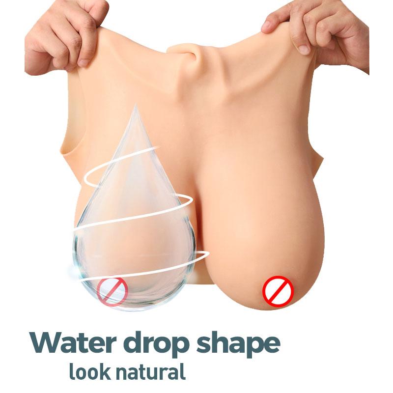 Silicone Breast Forms Natural Cross Dresser Underwear Accessories with G Cup Realistic Artificial Breast Fake Boobs