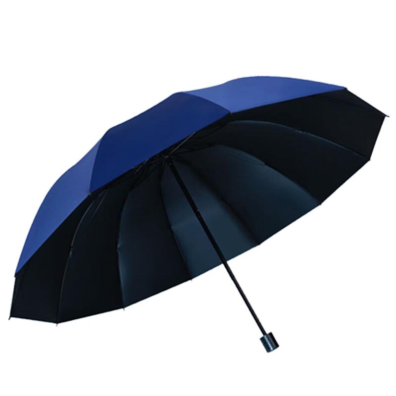 Red Leaf Large Double-Layer 3-Fold Sun/Rain Umbrella