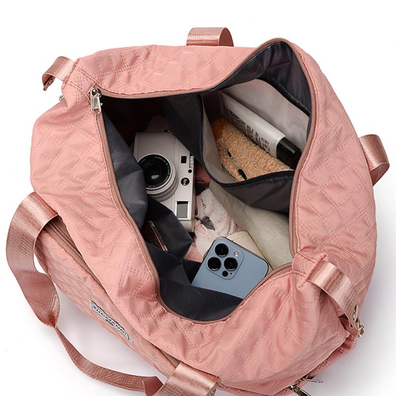 Reisetasche, Gepäcktasche, faltbare Aufbewahrungstasche für Fitness und Mutterschaft, Trennung von Nass und Trocken, große Tasche mit ausziehbarem Griff für das Handgepäck