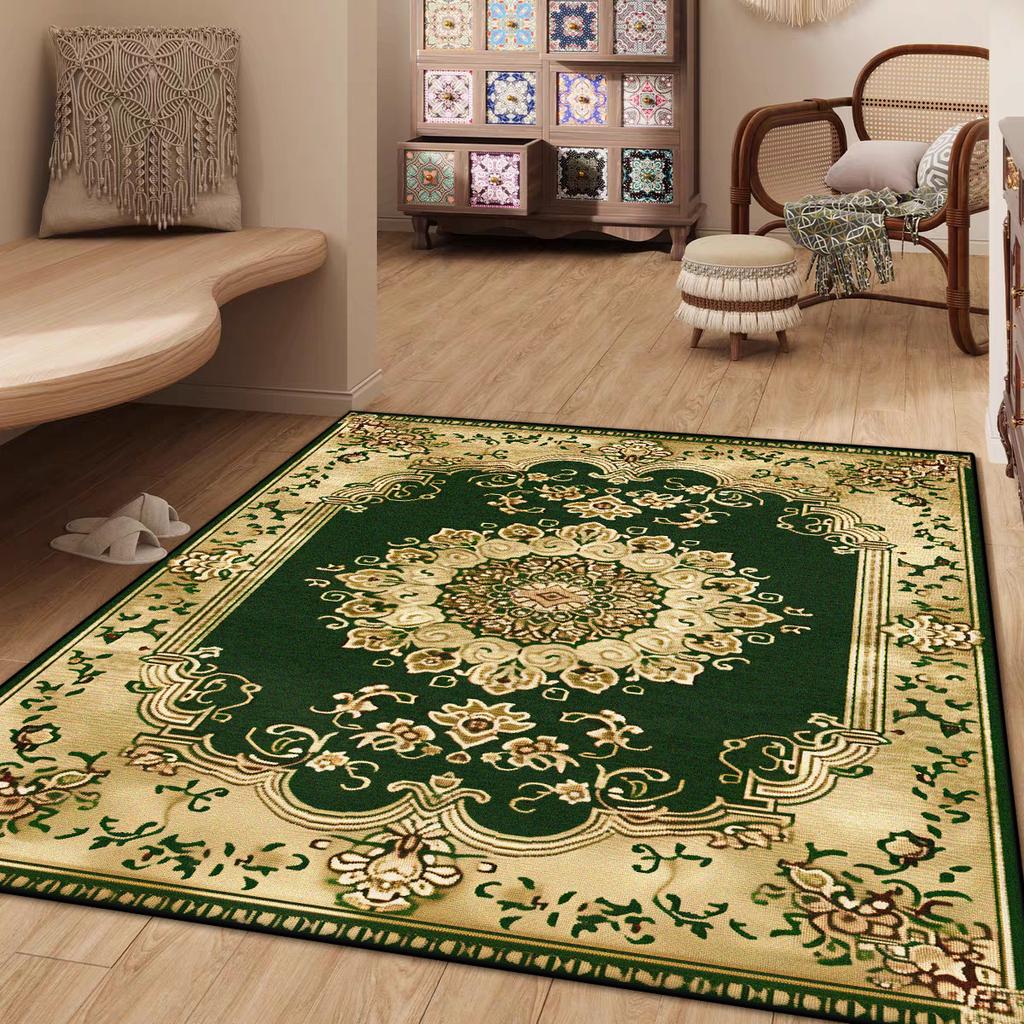 Retro American Style Lounge Rug Soft Fluffy Carpet Living Room Rugs Large Area Antiskid Floor Mats Bedside Bedroom Brown Carpets
