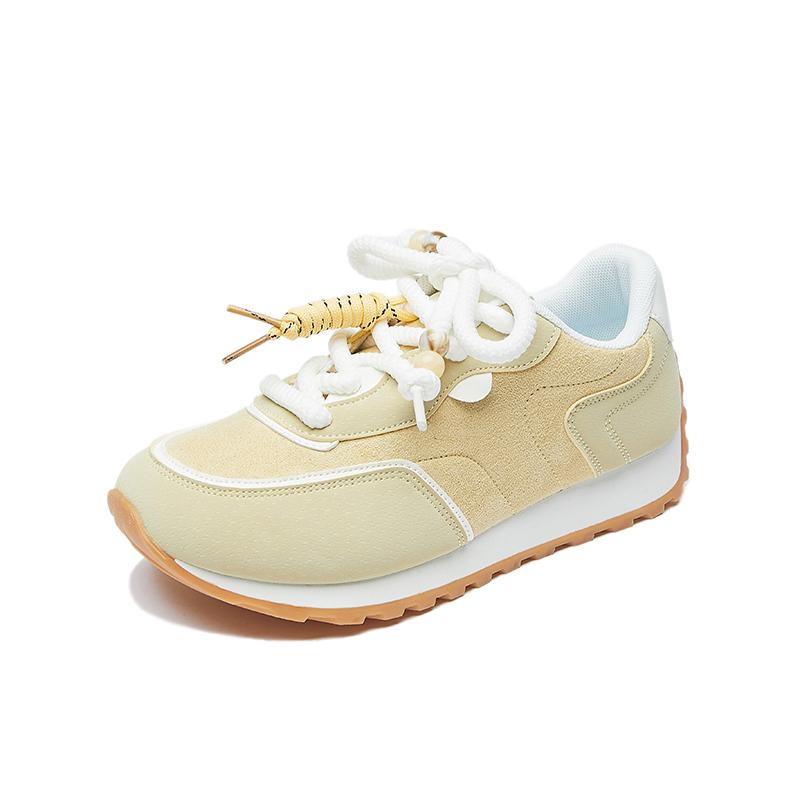 

Fashion 2025 New Women s Sports Comfortable Casual Shoes Women Running Shoes Women Breathable Outdoor Sports Shoes Soft and Thick 35 жёлтый