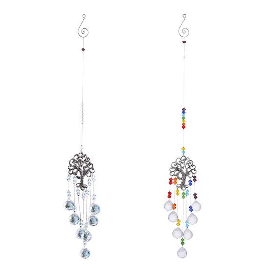 Tree of Life Faux Crystal Suncatcher Decoration Indoor Outdoor Natural